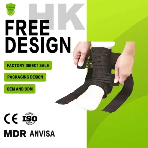 Adjustable Adult Lace Up Ankle Support Brace Medical Supply for Orthosis Protection Ankle Pain Relief Fixed Joint Support