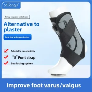 Adjustable Ankle Brace for System for Fixing Ankle Fractures Ligament Strains Adults Post-Surgery Anti-Sprain Support