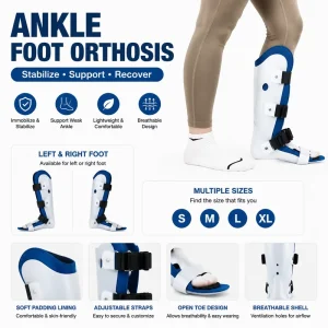 Adjustable Ankle Foot Brace Stabilizer for Rehabilitation Elastic Support Breathable Unisex Ankle Fixation