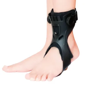 Adjustable Ankle Foot Orthosis Walking Foot Drop Brace with Professional Protection Nylon Cotton Double Ring Closure