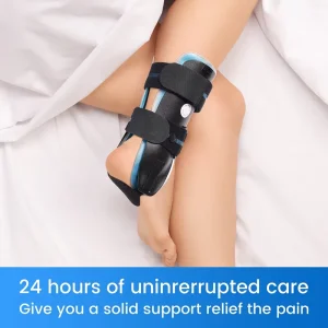 Adjustable Ankle Stabilizer Brace Ankle Foot Stabilizing Stirrup Splint for Foot Injuries Tendonitis