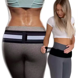 Adjustable Back Support Belt Breathable Anti Slip Unisex Lumbar Brace for Sciatica SI Joint Pelvis Hip Pain Relief