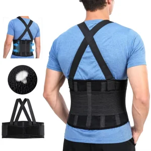 Adjustable Back Support Brace Posture Corrector Lumbar Support Belt for Lower Back Pain Relief