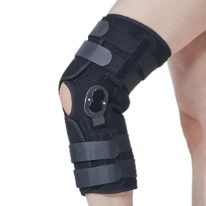 Adjustable Breathable Lightweight Knee Support Immobilizer Leg Braces Knee Ankle Foot Orthosis for Post-Surgical Support Unisex