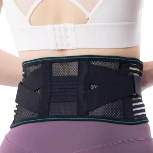 Adjustable Breathable Lumbar Back Belt With Soft Back Pad Waist Support Brace For Daily Activities Lower Back Stability