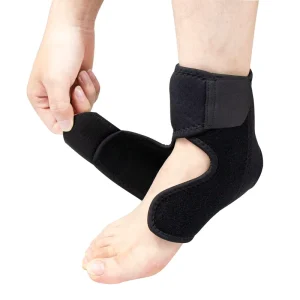 Adjustable Breathable Neoprene Compression Ankle Support Brace with Protection Unisex Ankle Foot Drop Brace