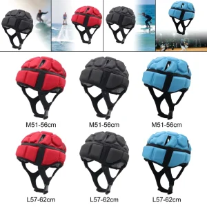 Adjustable Breathable Premium Rugby Helmet Sport Soft EVA Padded Rugby Headgear For Soccer Football