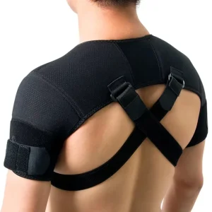 Adjustable Breathable Sports Shoulder Protector for Relieving Back Pain and Shoulder Protection