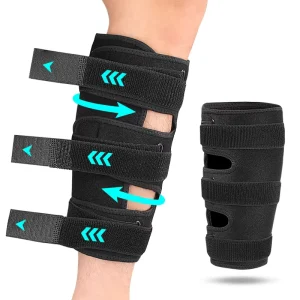Adjustable Calf Support Sleeve Compression Calf Wrap Hook Loop Closure Pressure Bands Circumferential Compression Shin