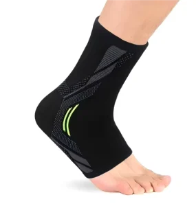 Adjustable Compression Ankle Brace Breathable Nylon Support for Outdoor Sports Injury Protection Soft Elastic Ankle Sleeve