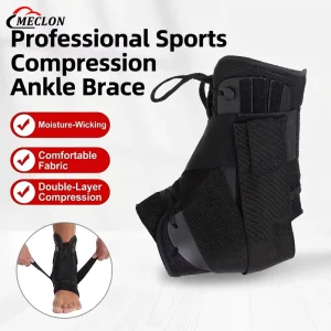 Adjustable Compression Ankle Brace Sports Anti Sprain Ankle Strap Foot Support Protector With Custom Logo