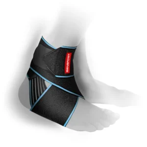 Adjustable Compression Ankle Brace with Hook Loop Closure Thin Design for Unisex Sports Protection Fitness Training