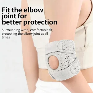 Adjustable Compression Elbow Protector Stabilizer Support Sleeve Brace Professional Protection Crawling Arthritis Breathable