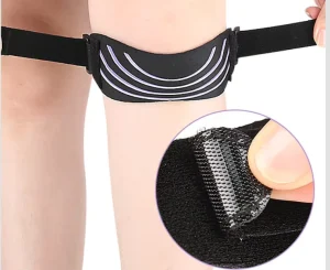 Adjustable Compression Knee Support Band Silicone Cushion Meniscus Stabilizer Anti Slip Knee Strap for Outdoor Fitness