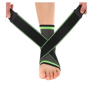 Adjustable Compression Neoprene Ankle Support Brace for Gym and Basketball