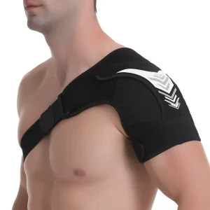 Adjustable Compression Shoulder Support Custom Fit for Post Injury Workout Protection Neoprene Shoulder Sleeve