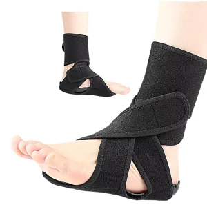 Adjustable Drop Foot Brace Elastic Breathable Cross strap Ankle Support With Foot Pad For Ankle Protection And Support