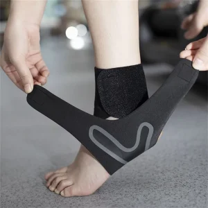 Adjustable Eco-friendly Ankle Support Brace Breathable Polyester Bandage Wraps for Sports Compression