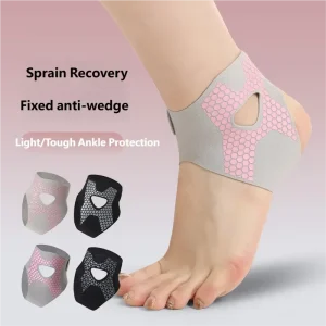 Adjustable Elastic Ankle Brace Guard Dual Direction Straps Hook and Loop Bidirectional Binding Straps for Running Ankle Support