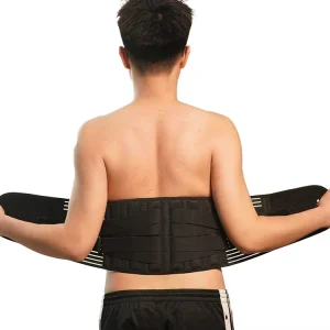 Adjustable Elastic Comfortable Lumbar Support Waist Belt Breathable Compression Back Brace for Men Women Sport Use