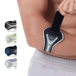 Adjustable Elbow Brace With Removable Silicone Pad For Tennis Golf Lightweight Compression For Sports Fitness & Injury Recovery