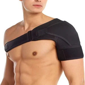Adjustable Fit Shoulder Support Compression Sleeve Pain Relief Recovery Shoulder Brace for Men & Women