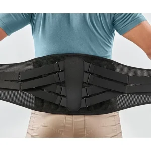 Adjustable Flexible Polyester Lumbar Back Support Belt with Protection for Sedentary Sports