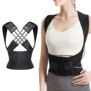 Adjustable Front Clavicle Straps Posture Corrector Back Brace for Pain Relief and Protection
