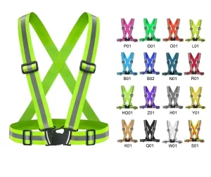 Adjustable High Visibility Reflective Safety Vest Outdoor Running Vest Cycling Construction Hi Vis Running Gear Running Vest