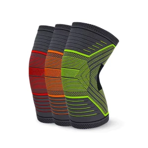 Adjustable Knitted Elastic Nylon Gym Fitness Cycling Basketball Sports Support Compression Knee Brace