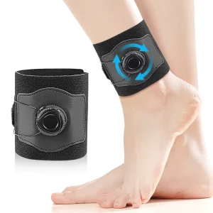 Adjustable Knob Ankle Brace Tibial Strap Compression Support Football Basketball Tennis Adult Athletic Ankle Wraps