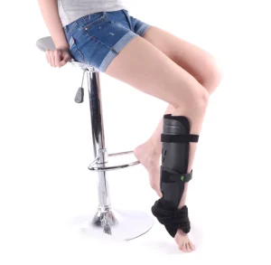 Adjustable Lace up Hinged Ankle Brace Medical Elastic Ankle Support Stabilizer for Sprain and Injury Recovery