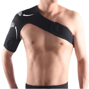 Adjustable Lightweight Neoprene Shoulder Brace Breathable Support Sleeve Unisex Posture Corrector Back Protector Sports Fitness