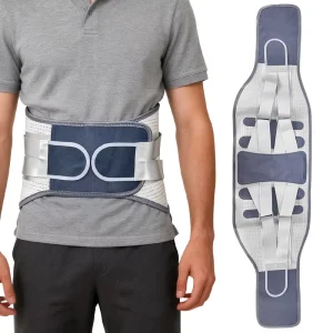 Adjustable Lumbar Support Belt Double Pull Back Brace Lower Back Pain Relief Waist Support Belt for Men Women