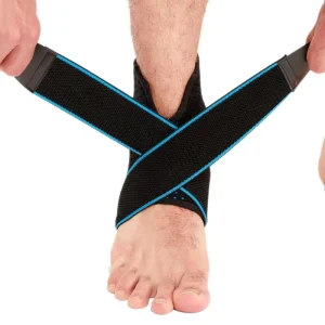 Adjustable Neoprene Ankle Support Brace Elastic Ankle Straps for Sports Injury Prevention