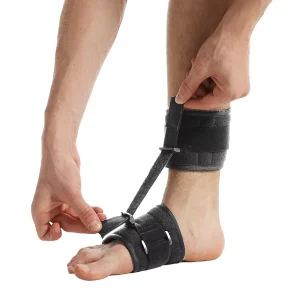 Adjustable Neoprene Foot Drop Corrector Ankle Support Brace For Running Fitness Unisex Wearable Shoe Support OEM ODM