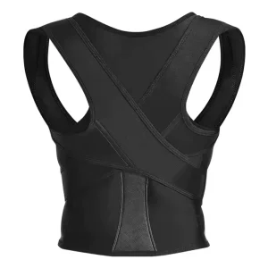Adjustable Neoprene Posture Correction Belt Elastic Wrap-around Back Brace Comprehensive Protection for Men Women Full Shoulder