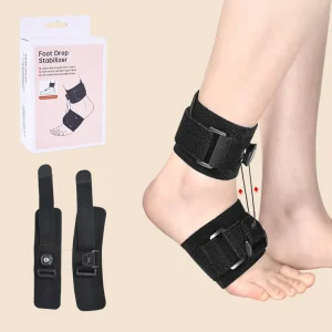 Adjustable Nylon Ankle Support Drop Foot Brace with Reel Dorsiflexion Lifting up Foot Drop Brace for Protection Rehabilitation