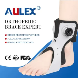Adjustable Nylon Neoprene Ankle Strap Breathable Rehabilitation Sports Brace for Protective Valgus Varus Pump Fixation