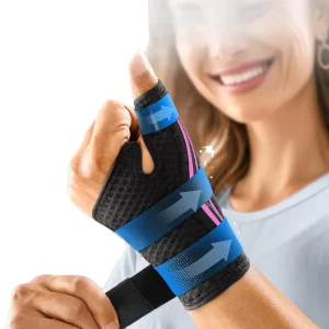 Adjustable Nylon Thumb Spica Splint Brace Wrist Support for Left Right Hand Pain Relief for Arthritis