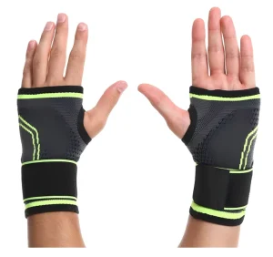Adjustable Nylon Wrist and Palm Support Brace for Sports Pain Relief Breathable Elastic Hand Wrap for Injury Prevention