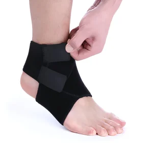 Adjustable Plastic Ankle Support Wrap for Football Basketball Breathable Compression Sports Ankle Brace Professional Protection