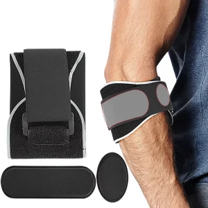 Adjustable Pressurized Elbow Support With Shock Absorption For Basketball Badminton Compression Sports Elbow Guard