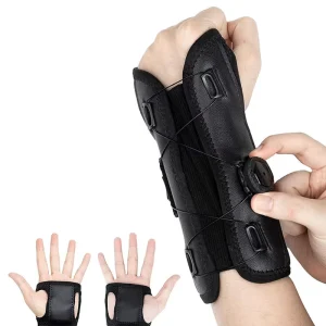 Adjustable Rotary Knob Wrist Stabilizer with Support Splint Breathable Wrist Guard for Injury Recovery Daily Use