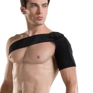 Adjustable Shoulder and Back Support Strap with Palm Guard Breathable Posture Correction Shoulder Protection