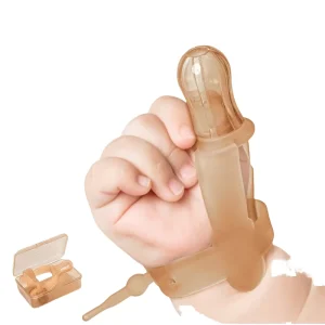 Adjustable Silicone Baby Anti Sucking Device Thumb Finger Guard for Teething BPA Free Infant Hand with Wrist Strap