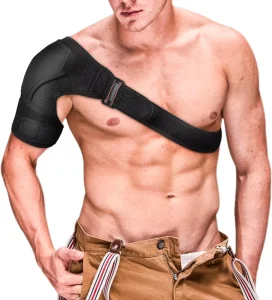 Adjustable Single Shoulder Brace Sports Shoulder Support Strap Protector for Shoulder Injury Recovery Training