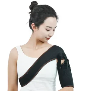 Adjustable Single Shoulder Support Back Brace Composite Cloth Neoprene Strap Wrap Belt for Dislocated Shoulder Protection One