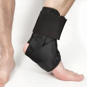 Adjustable Soft Breathable Ankle Brace Lace Up Support for Ankle Pain & Sprain Guard Arthritis Protection Unisex