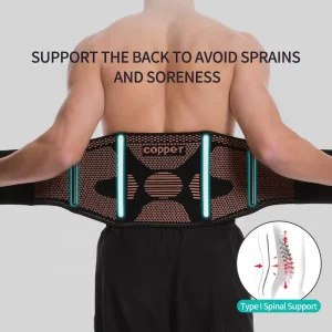 Adjustable Soft Sports Breathable Knitted Lower Back Brace Support Belt